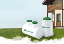 Септик на крутом склоне inservo