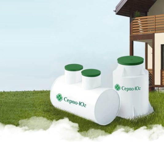 Септик на крутом склоне inservo